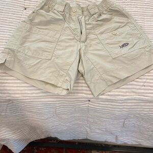 AFTCO Men's Hybrid Shorts in light khaki